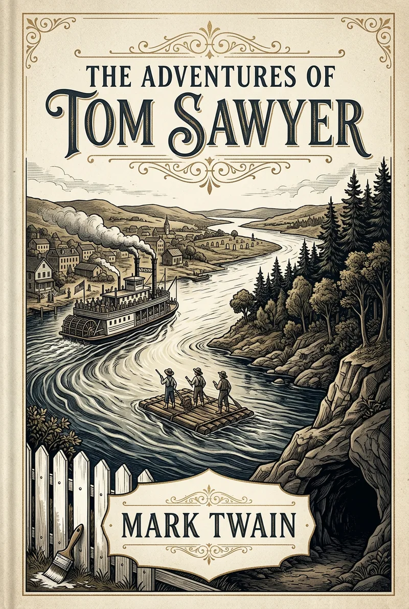 Cover of The Adventures of Tom Sawyer by Mark Twain